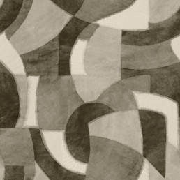 Bordure de papier peint autoadhésive par Dundee Deco de 7 po, brun  havane/gris